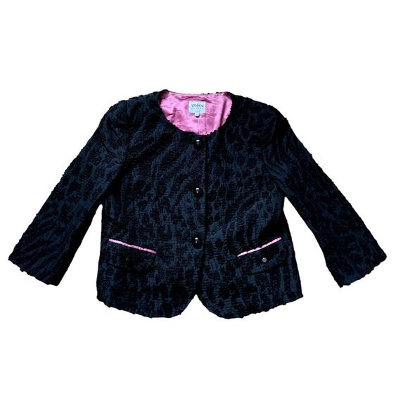 Armani Collezioni Black Blazer Jacket | Size 10 - Picture 1 of 6